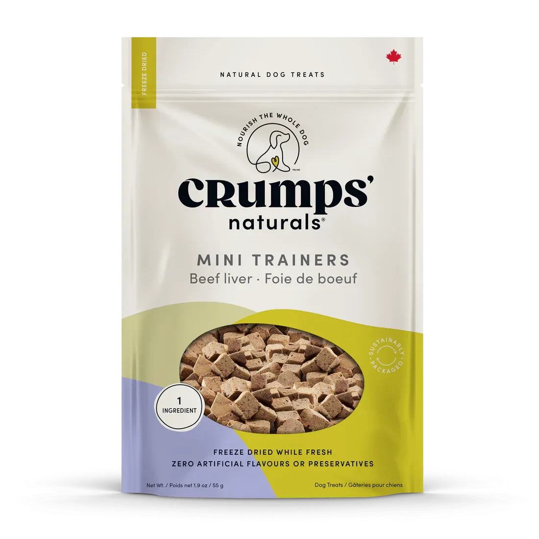 Crumps' Naturals Mini Trainers: Beef Liver