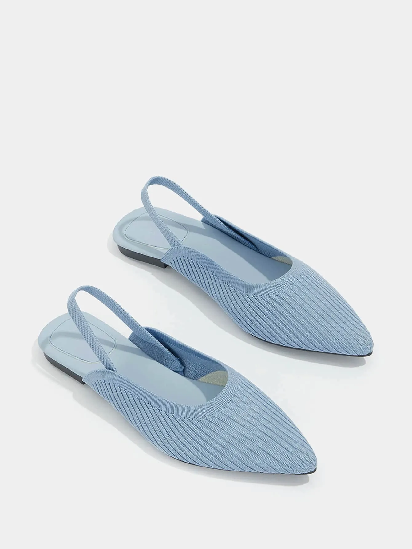 CUCCOO Basic Minimalist Point Toe Slingback Flats