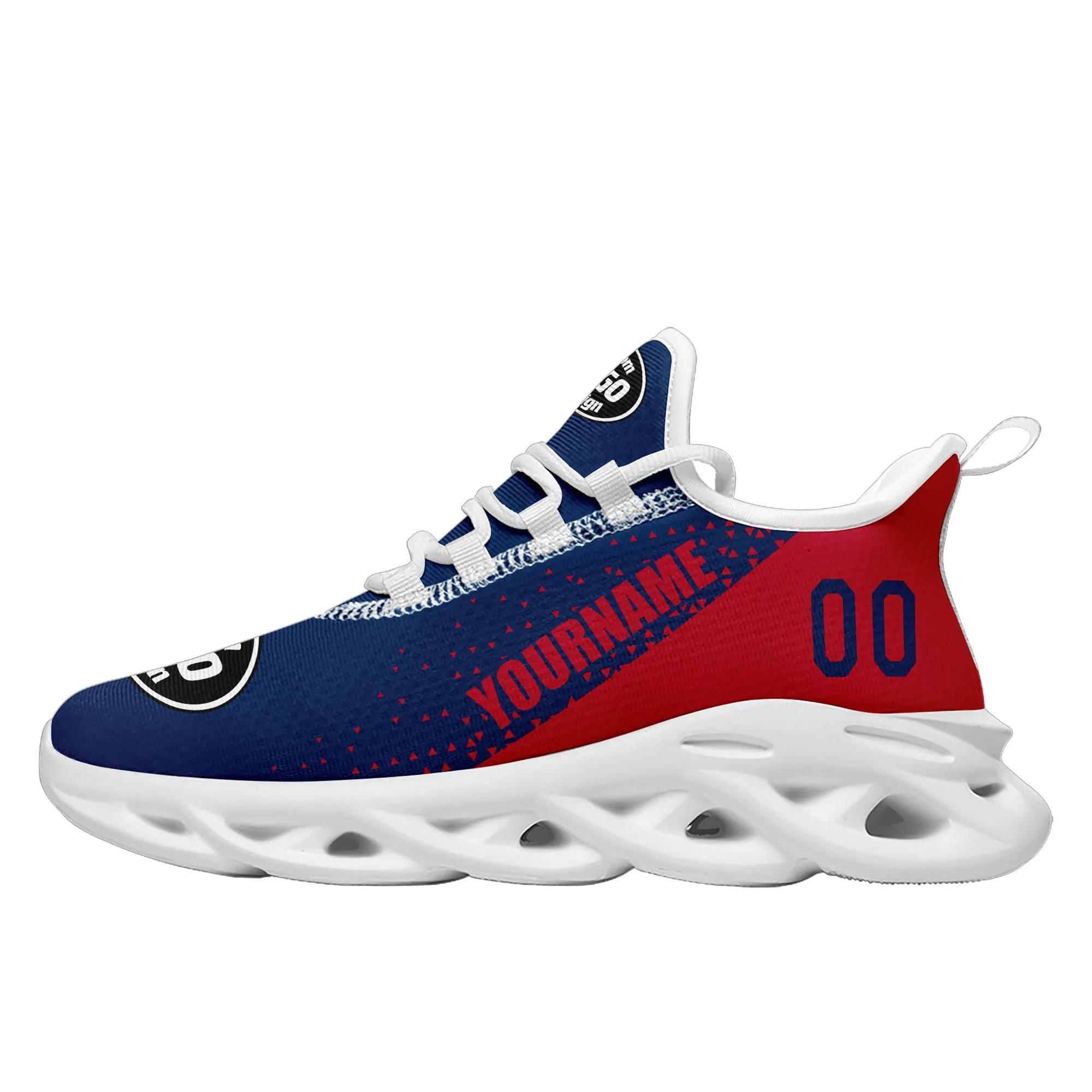 Custom Blue Red Jersey MaxSoul Shoes and Hat Combo Offer Personalized ZH-D0b009a-b