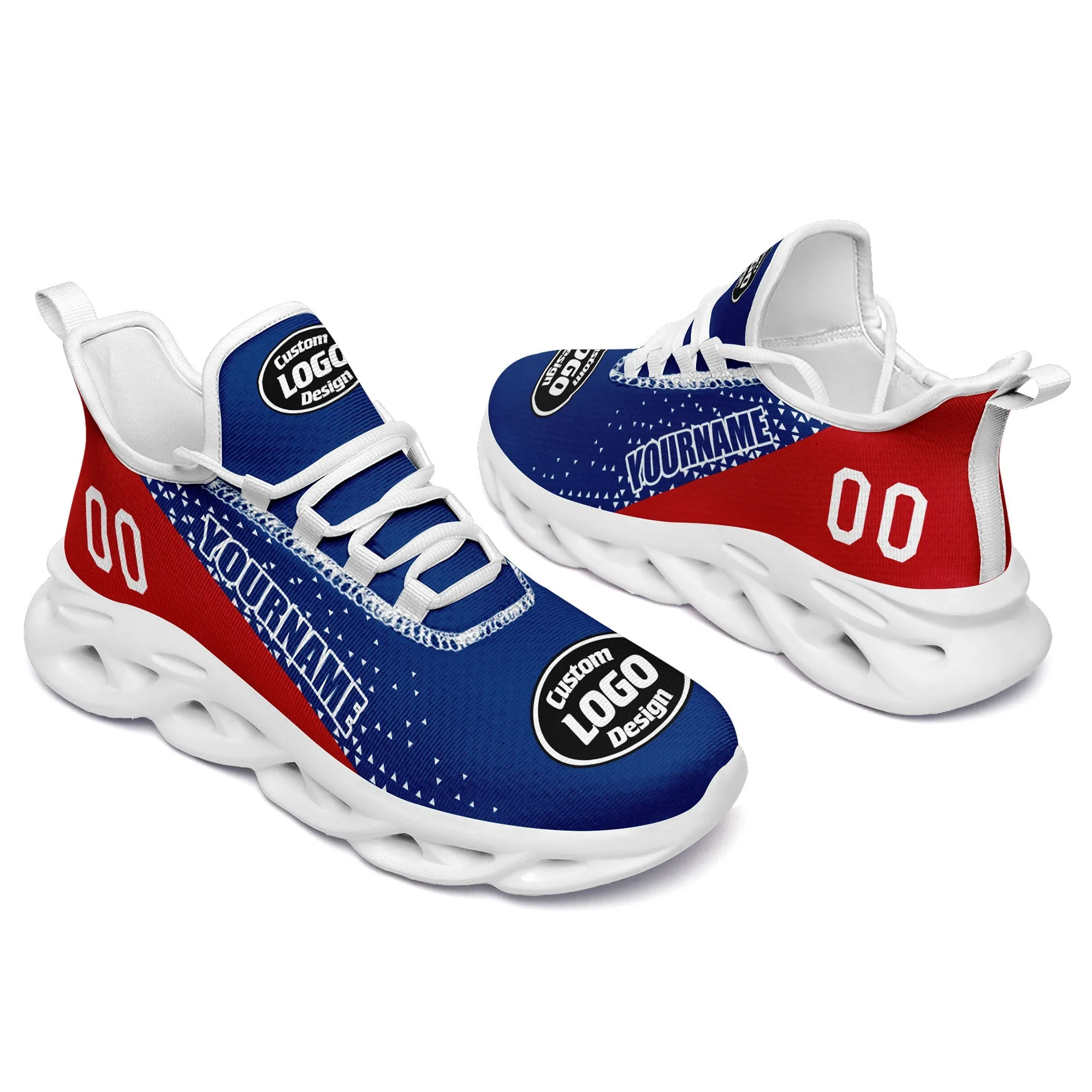 Custom Blue Red Jersey MaxSoul Shoes and Hat Combo Offer Personalized ZH-D0b009b-b