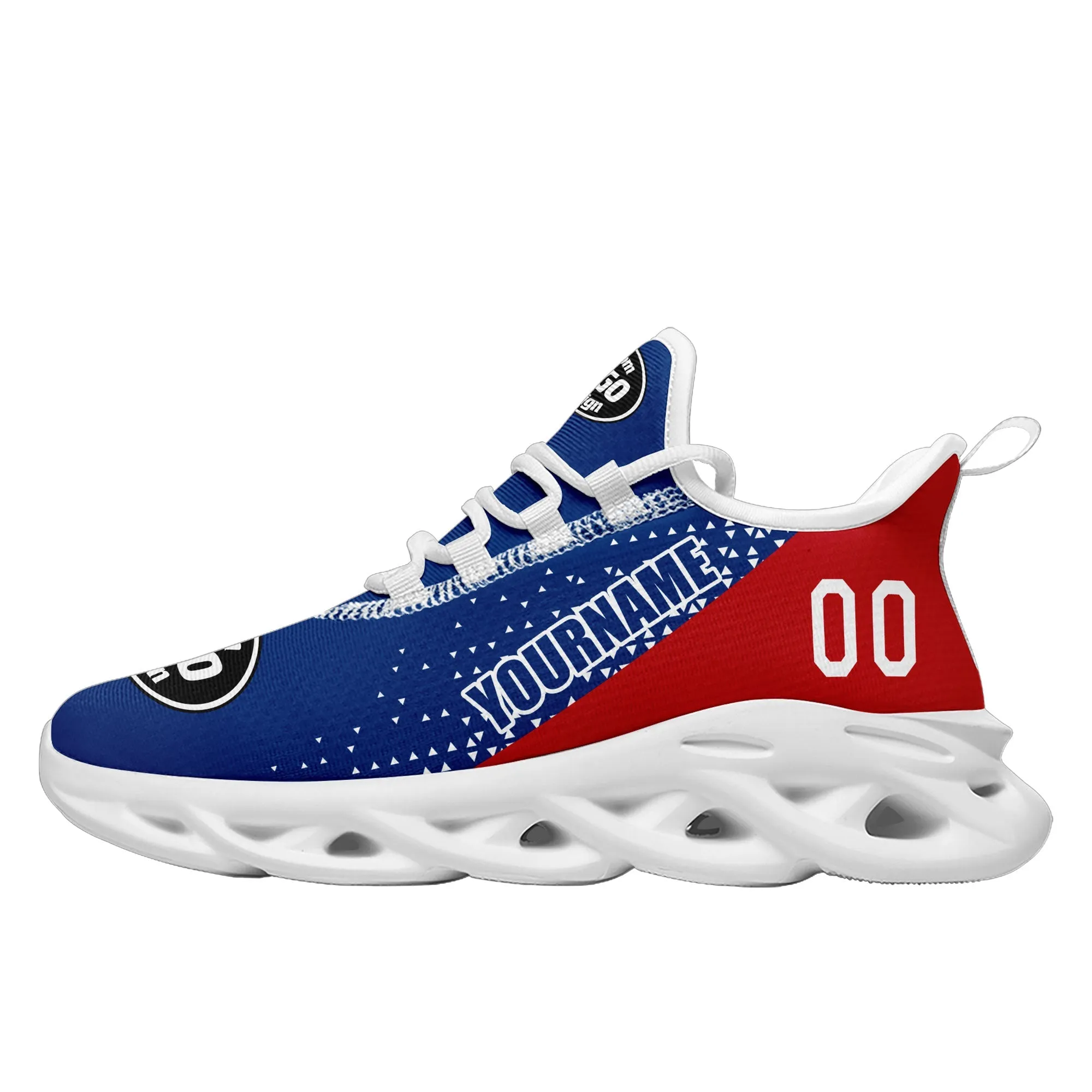 Custom Blue Red Jersey MaxSoul Shoes and Hat Combo Offer Personalized ZH-D0b009b-b