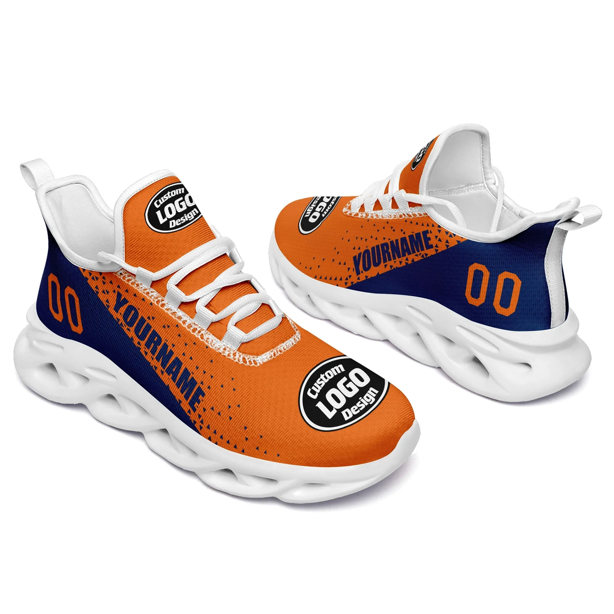 Custom Orange Blue Jersey MaxSoul Shoes and Hat Combo Offer Personalized ZH-D0b0090-b