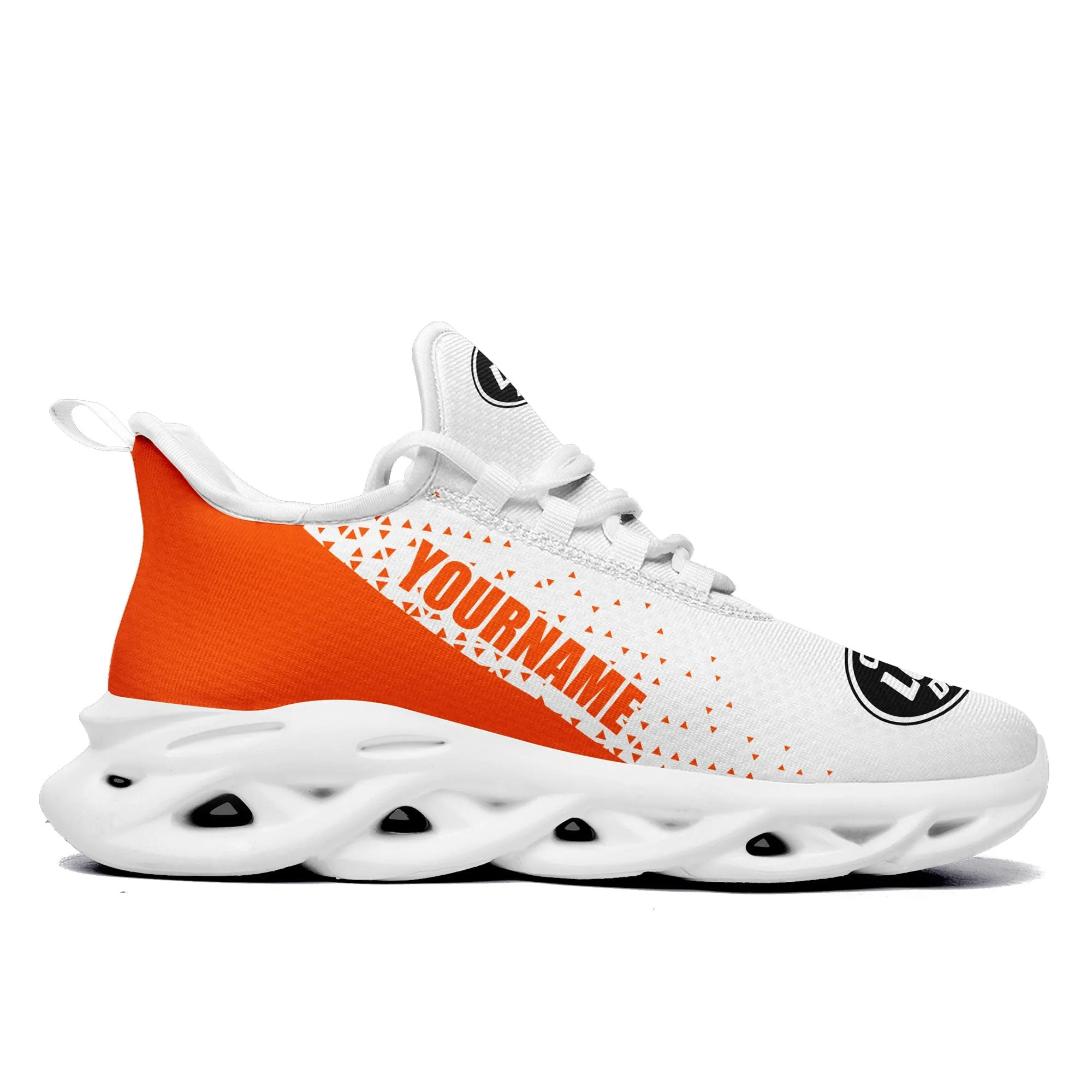 Custom White Orange Jersey MaxSoul Shoes and Hat Combo Offer Personalized ZH-D0b0087-a