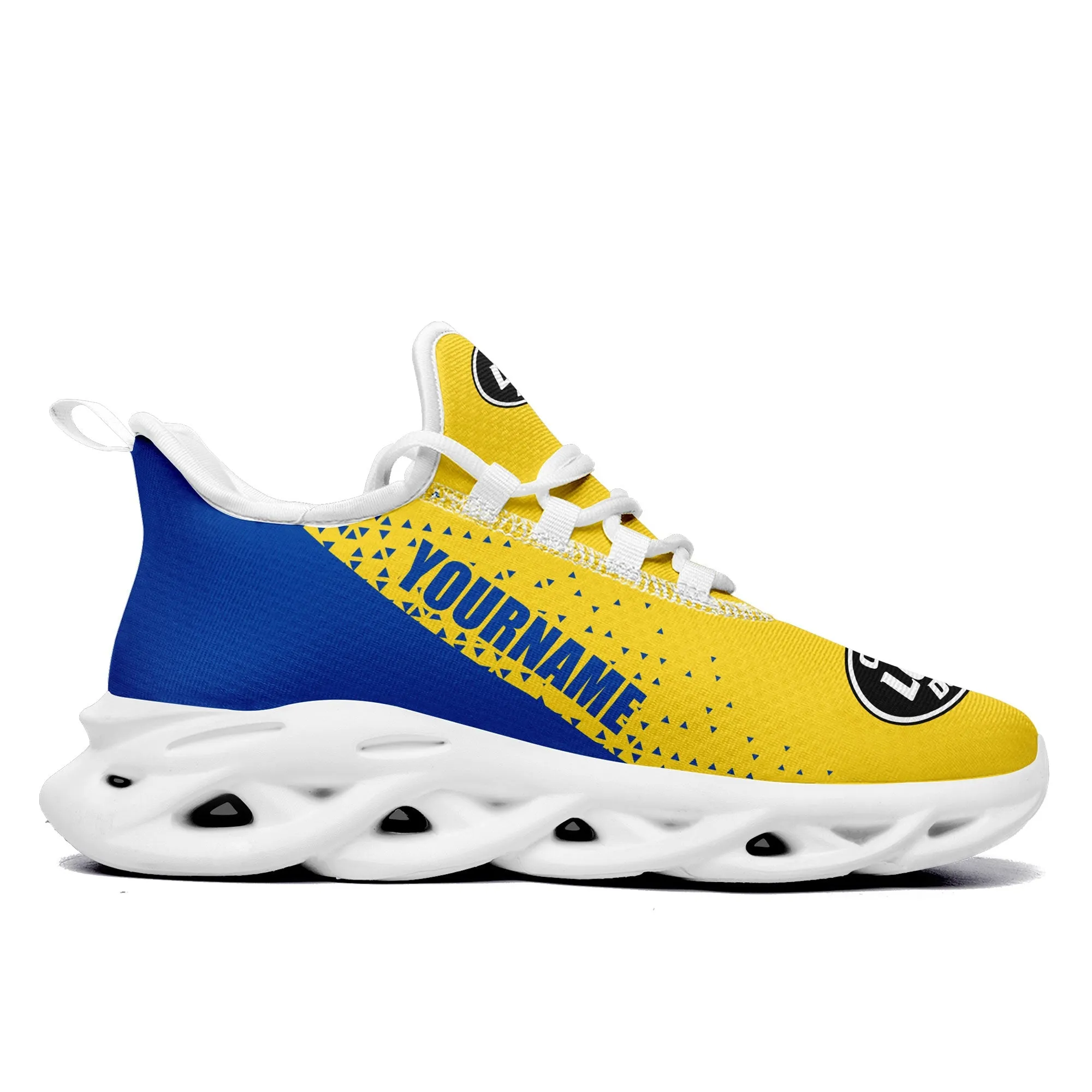 Custom Yellow Blue Jersey MaxSoul Shoes and Hat Combo Offer Personalized ZH-D0b008e-c