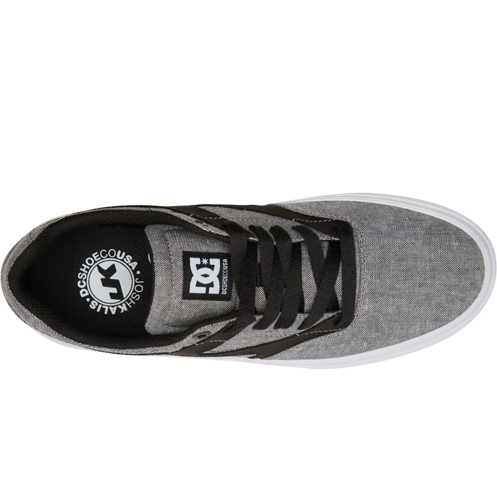 DC Shoes Mens Kalis Low Rise Suede Leather Trainers