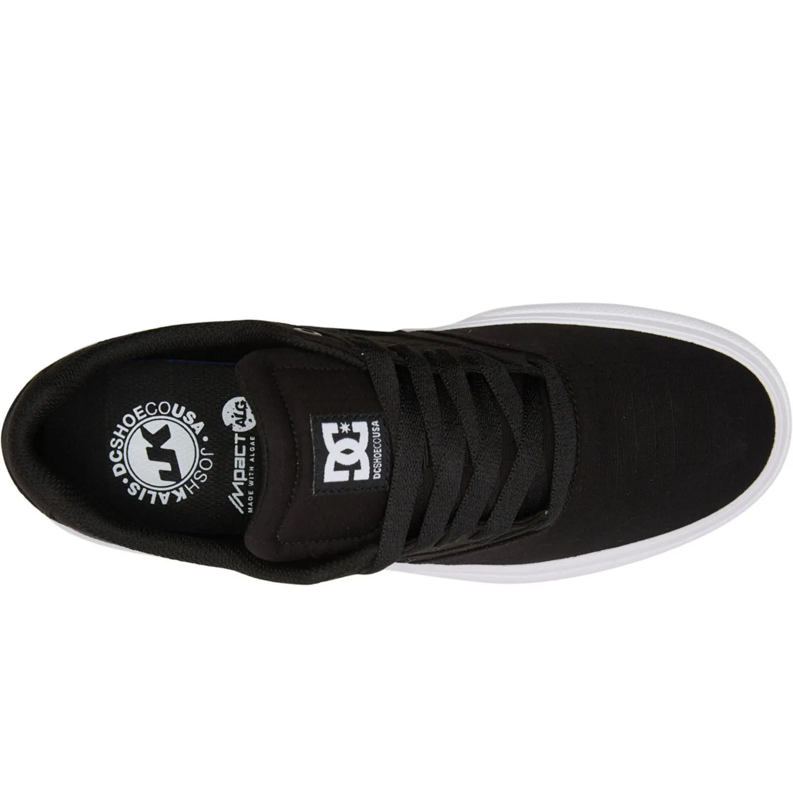 DC Shoes Mens Kalis Low Rise Suede Leather Trainers