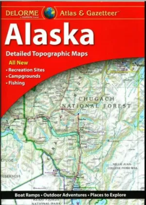 Delorme Alaska AK Atlas & Gazetteer Map Newest Edition Topographic / Road Maps