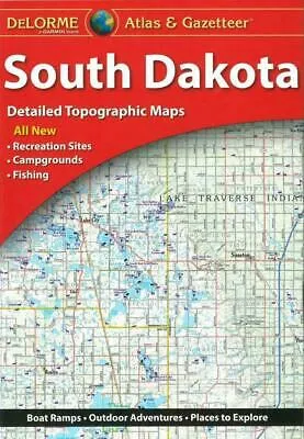 Delorme South Dakota SD Atlas & Gazetteer Map Newest Edition Topo / Road Maps