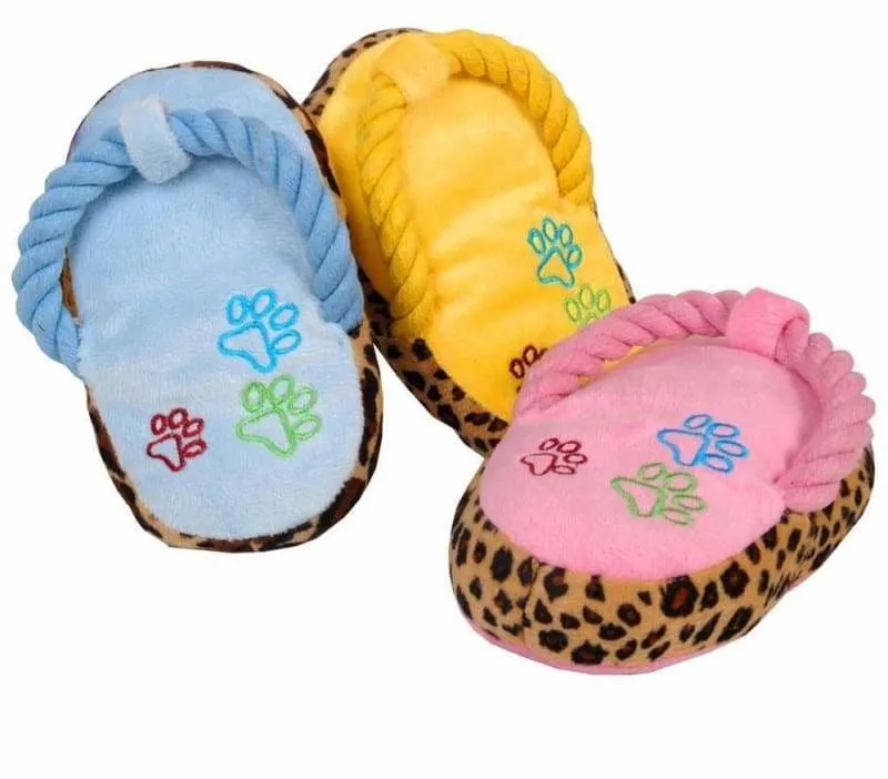 Dog slipper chew toy