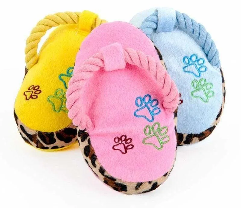 Dog slipper chew toy