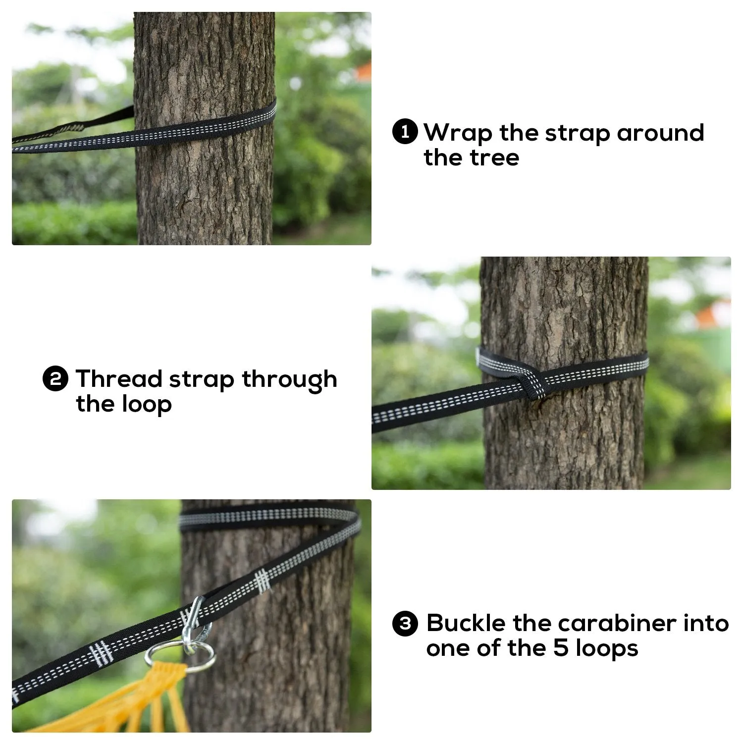 Double Camping Hammock with Tree Straps for Outdoors - NOBLE DUCK