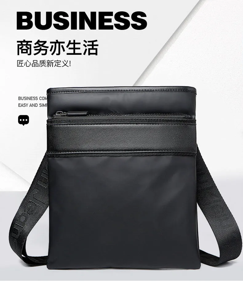 DUNNMALL 1963 Foreign Trade Cross-Border Men's Shoulder Bag Business Casual Men's Messenger Bag Retro Trendy Men's Bag Vertical