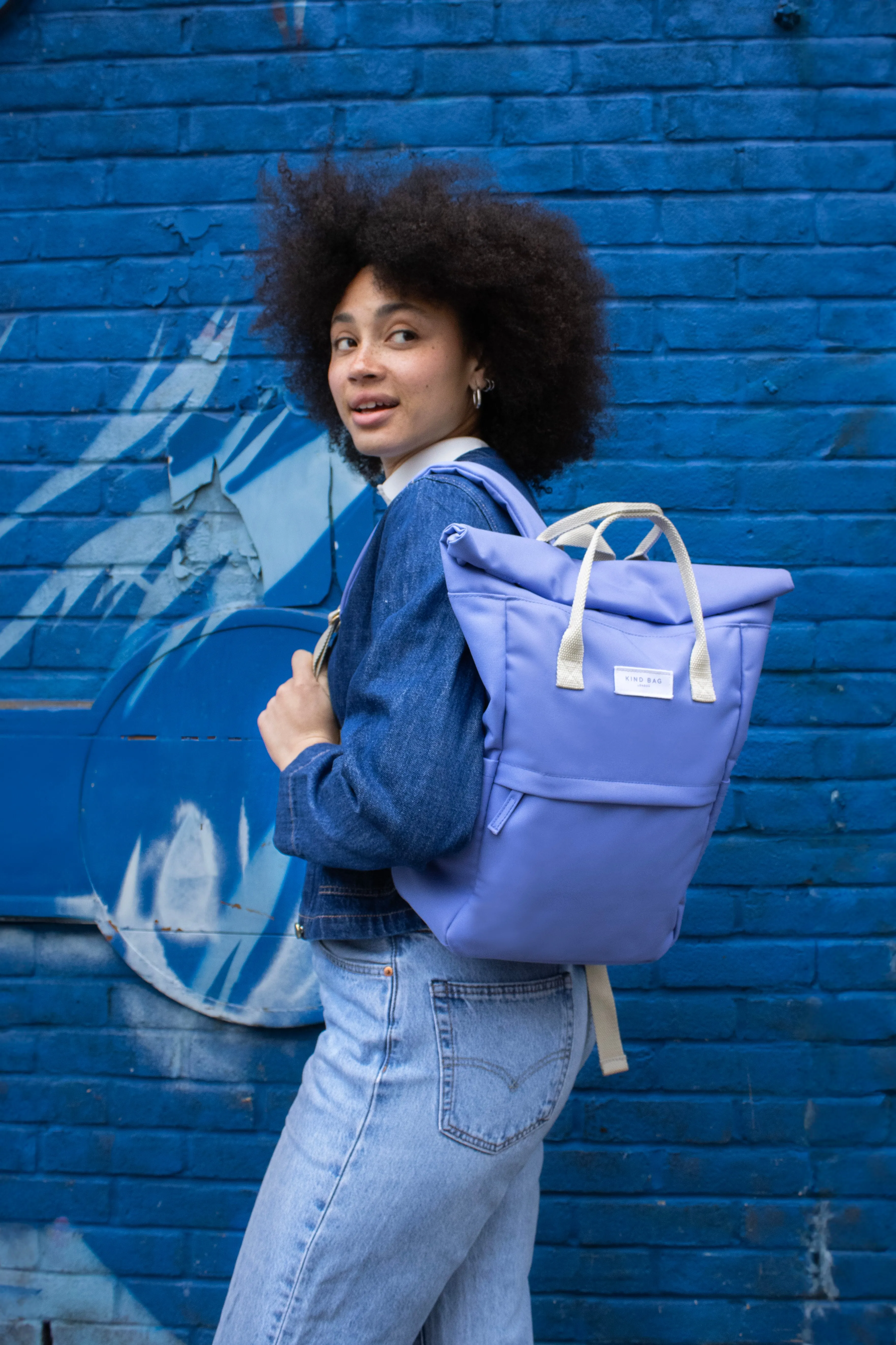 Dusty Blue | “Hackney” 2.0 Backpack | Medium