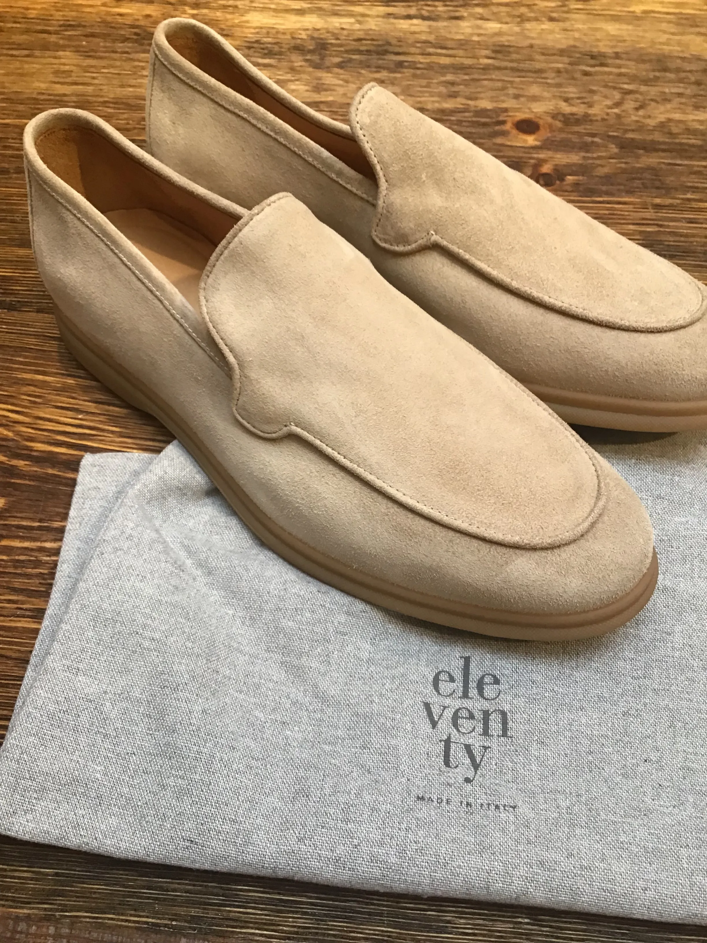 ELEVENTY Suede Beige Loafer