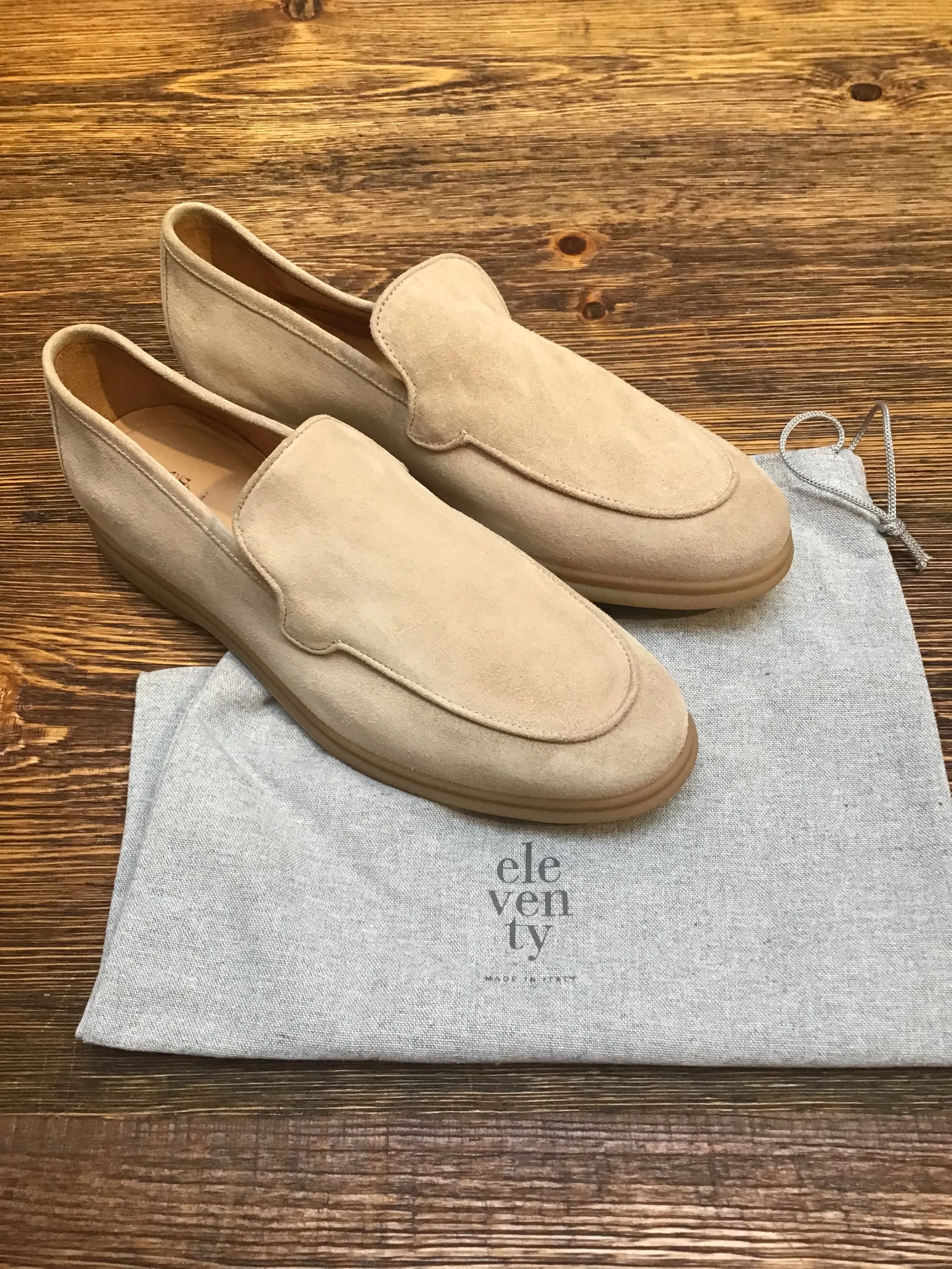 ELEVENTY Suede Beige Loafer