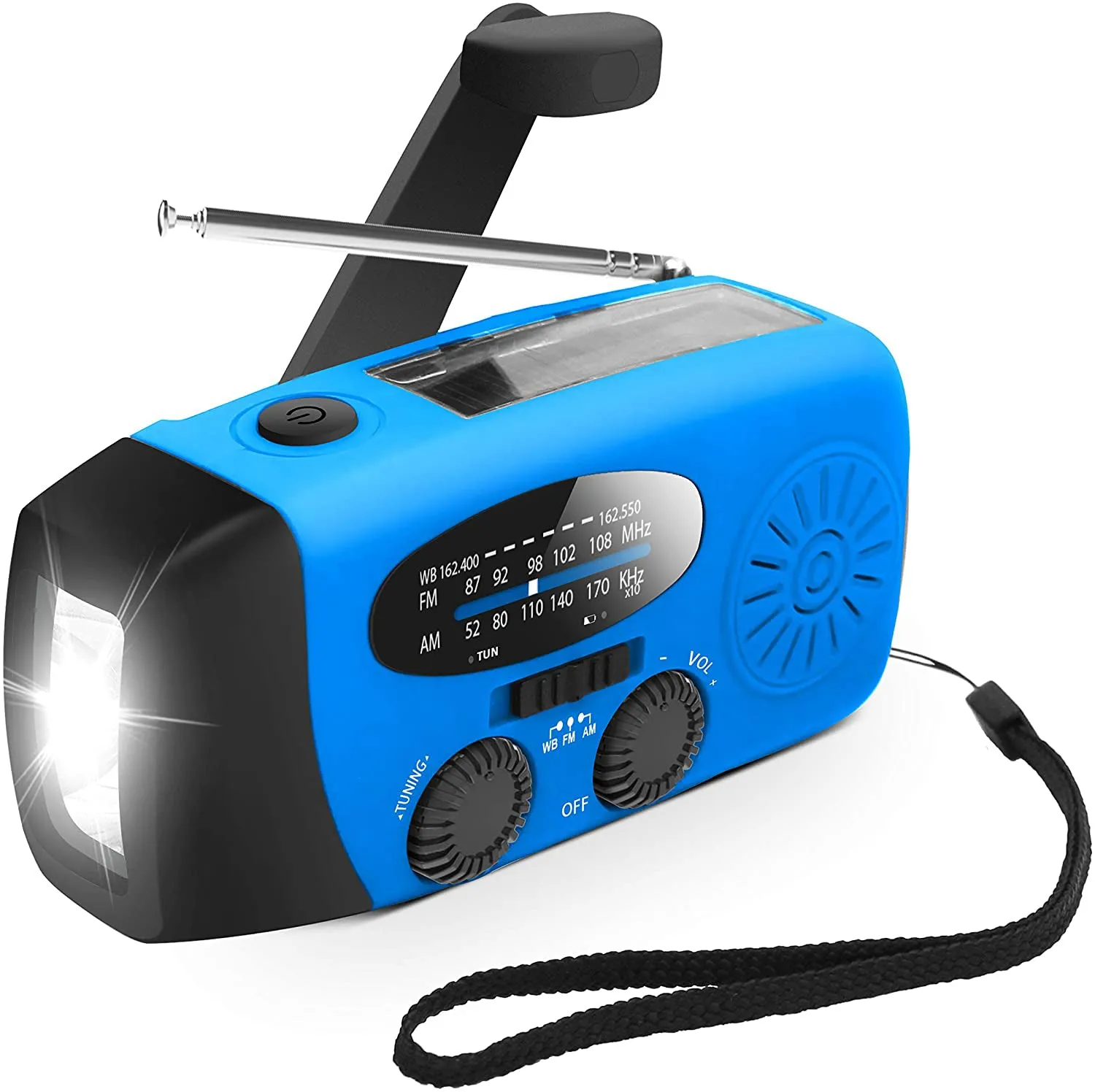 Emergency Hand Crank Self Powered AMFM NOAA Solar Radio