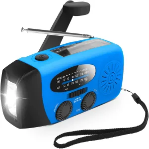 Emergency Hand Crank Self Powered AMFM NOAA Solar Radio