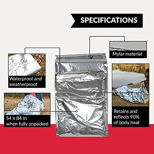 Ever Ready First Aid Emergency Mylar Thermal Blanket