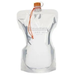 Evernew Water Carry 2000ml Flexible Water Carrier / Bottle w/Attached Cap & Cord