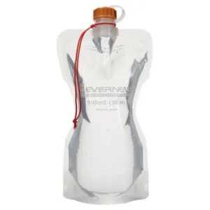 Evernew Water Carry 900ml Flexible Water Carrier / Bottle w/Attached Cap & Cord