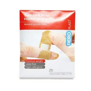 Fabric Dressing Strips Latex Free 1.9cm x 7.2cm (25)