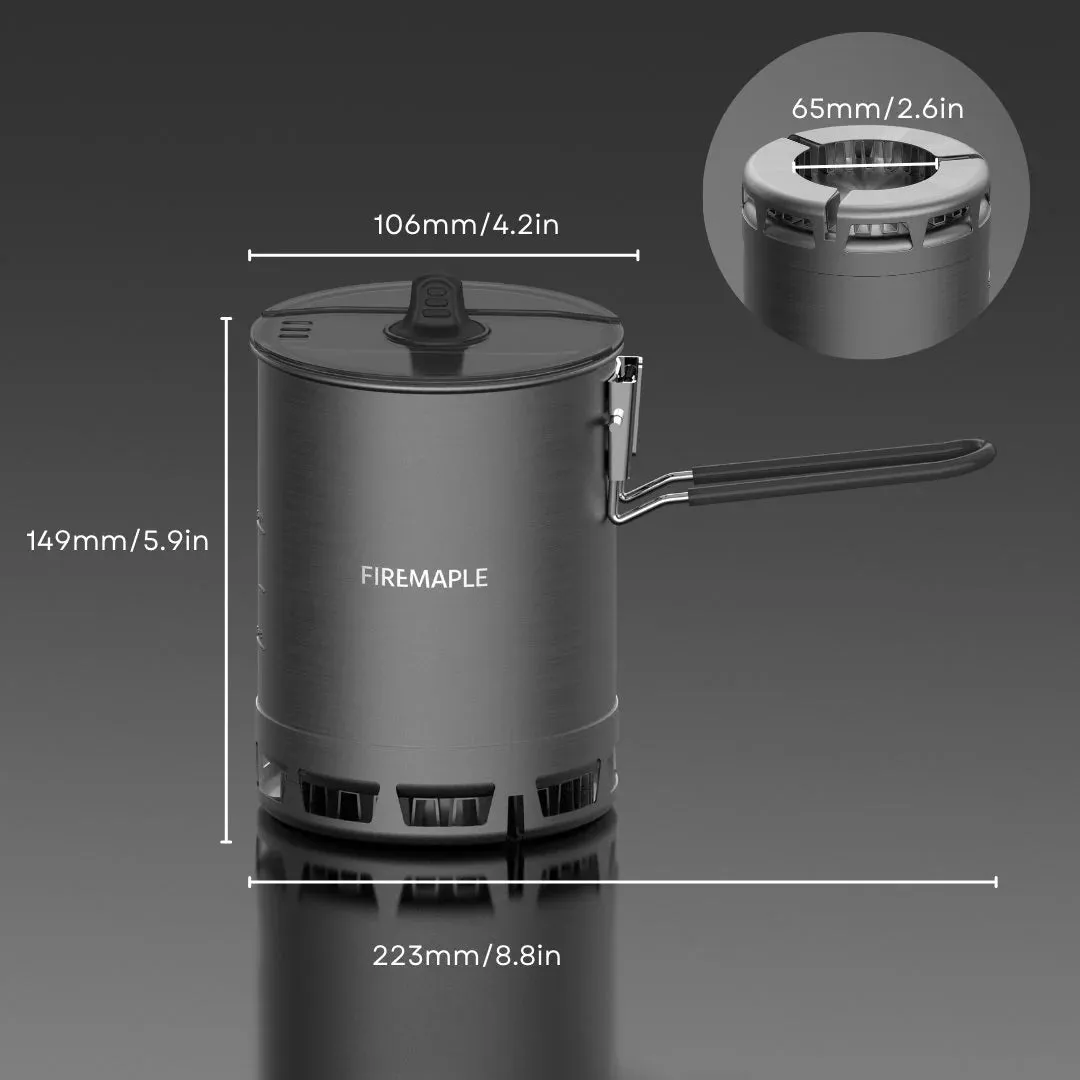 FIREMAPLE Petrel Ultralight Heat-exchanger Pot 600ml