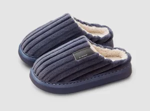 FitVille Men's Plush Cotton Slippers