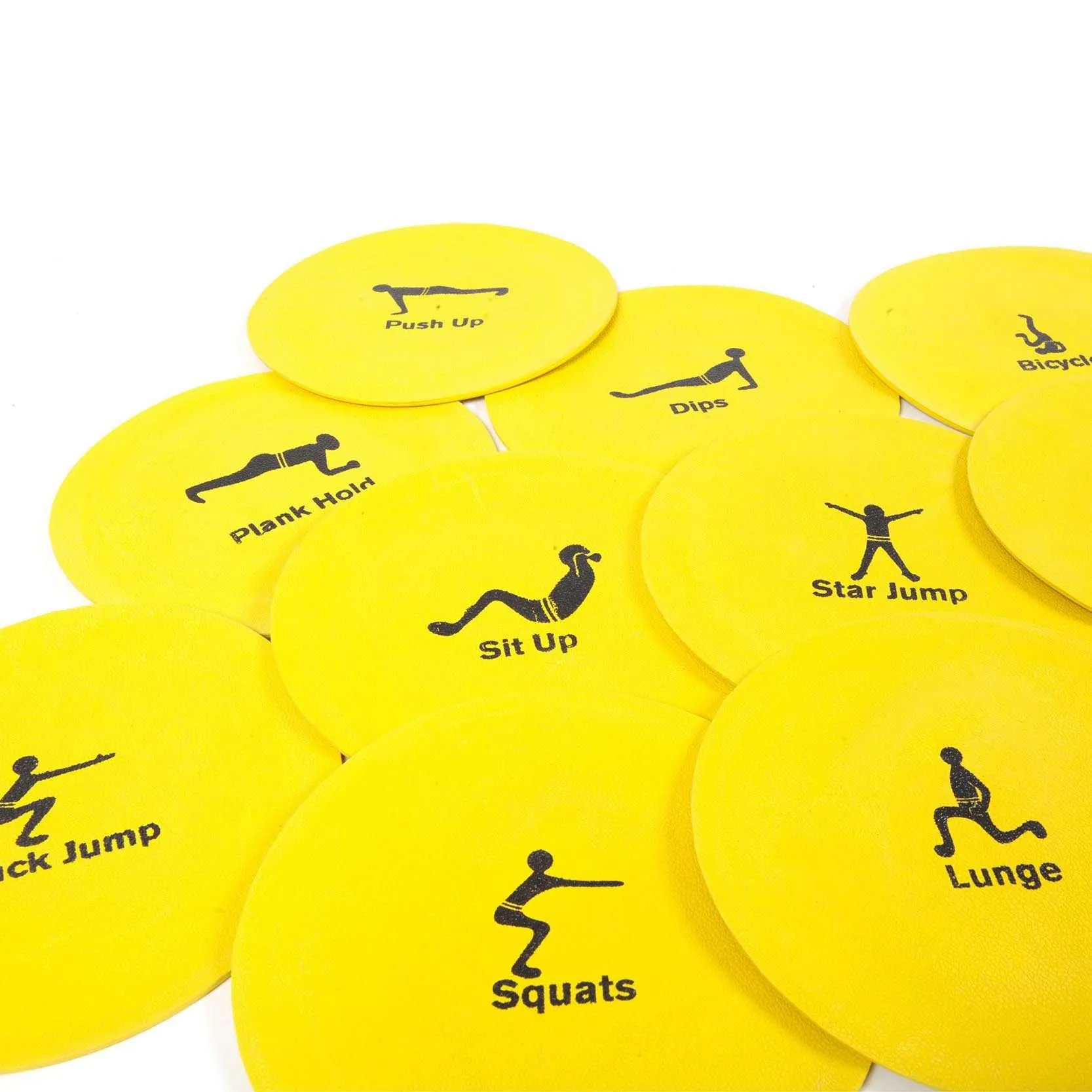 Flat Disc Exercise Workout Non Slip Circuit Training Set