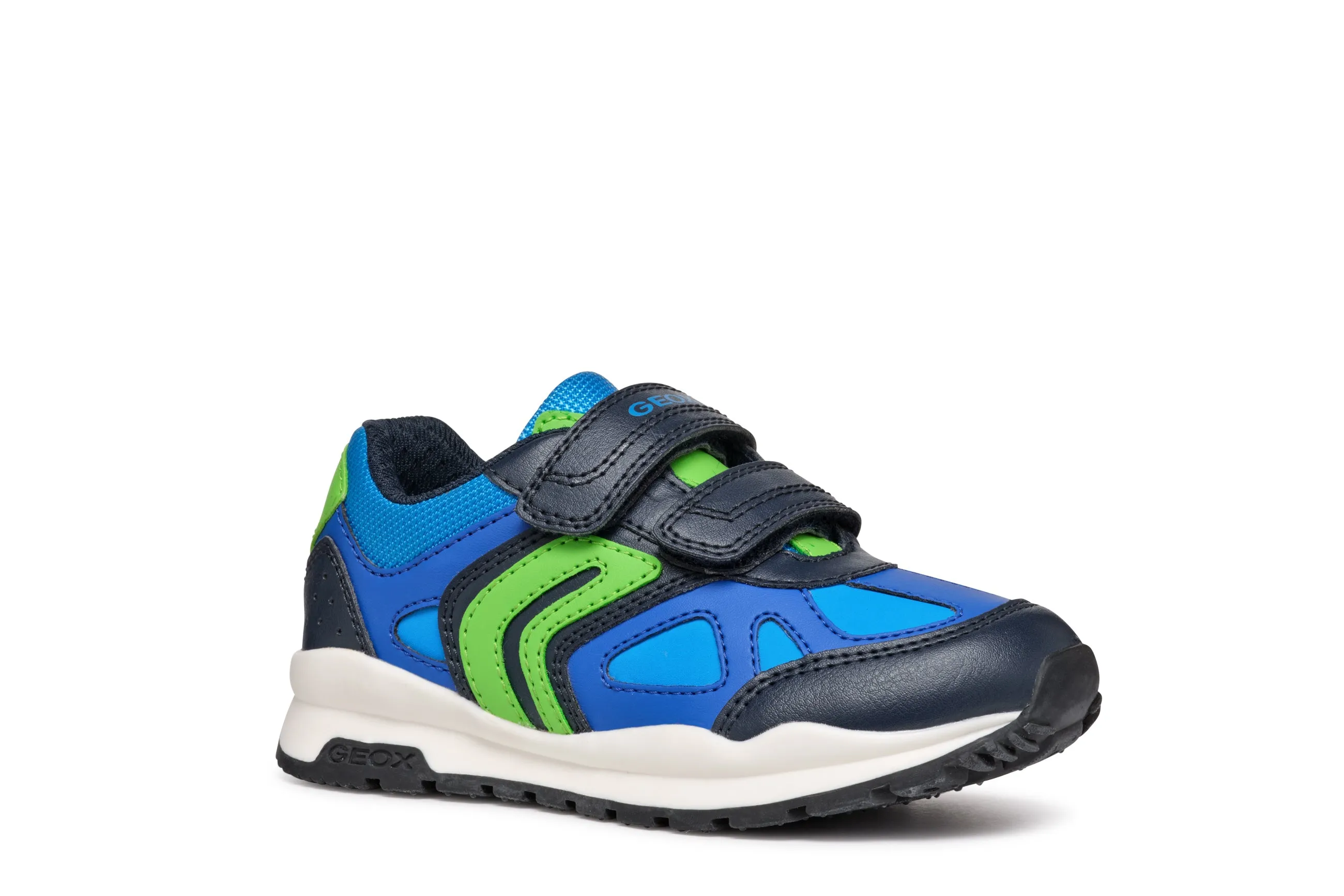 Geox Pavel Boys Navy Lime Trainer