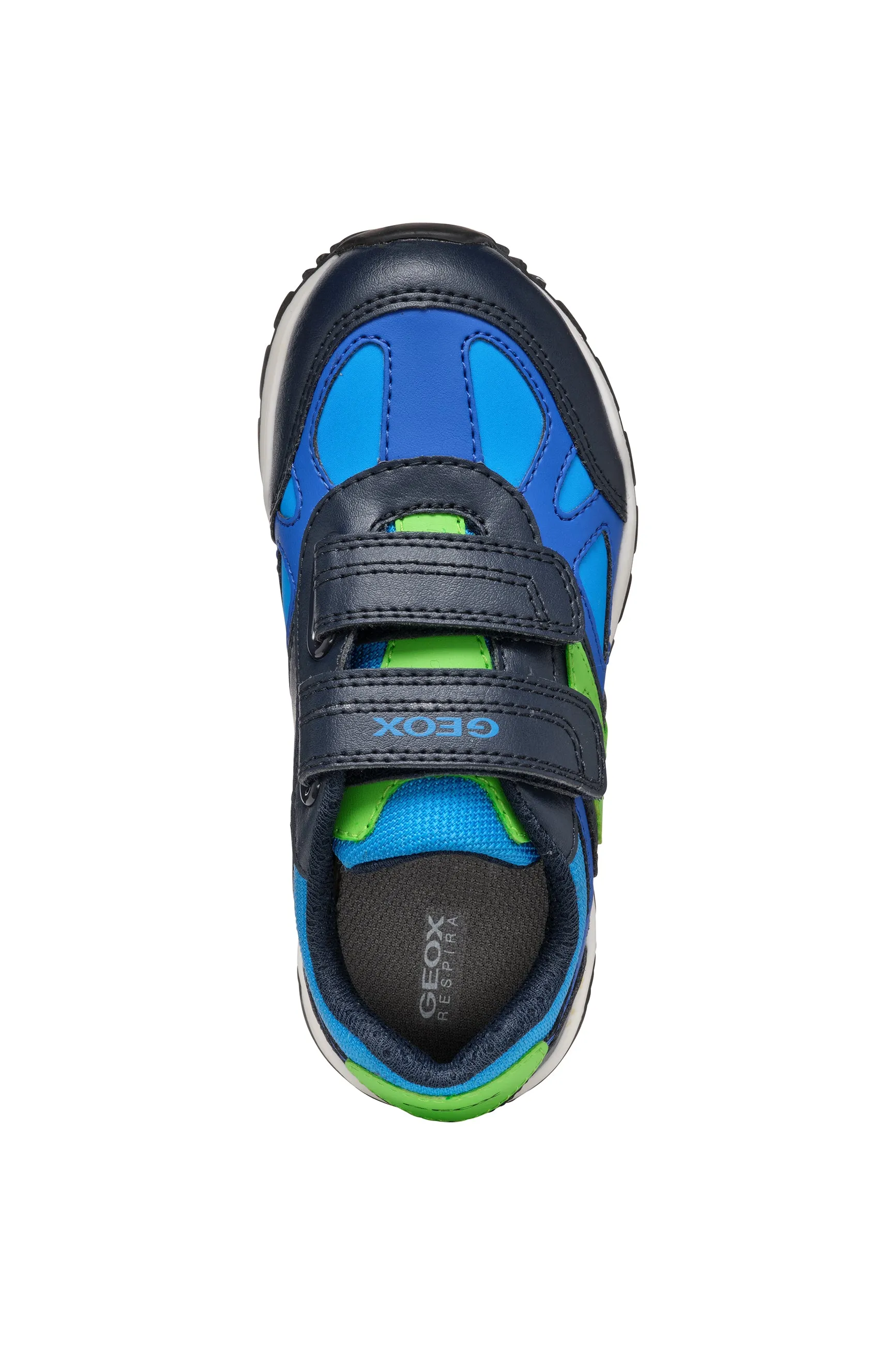 Geox Pavel Boys Navy Lime Trainer