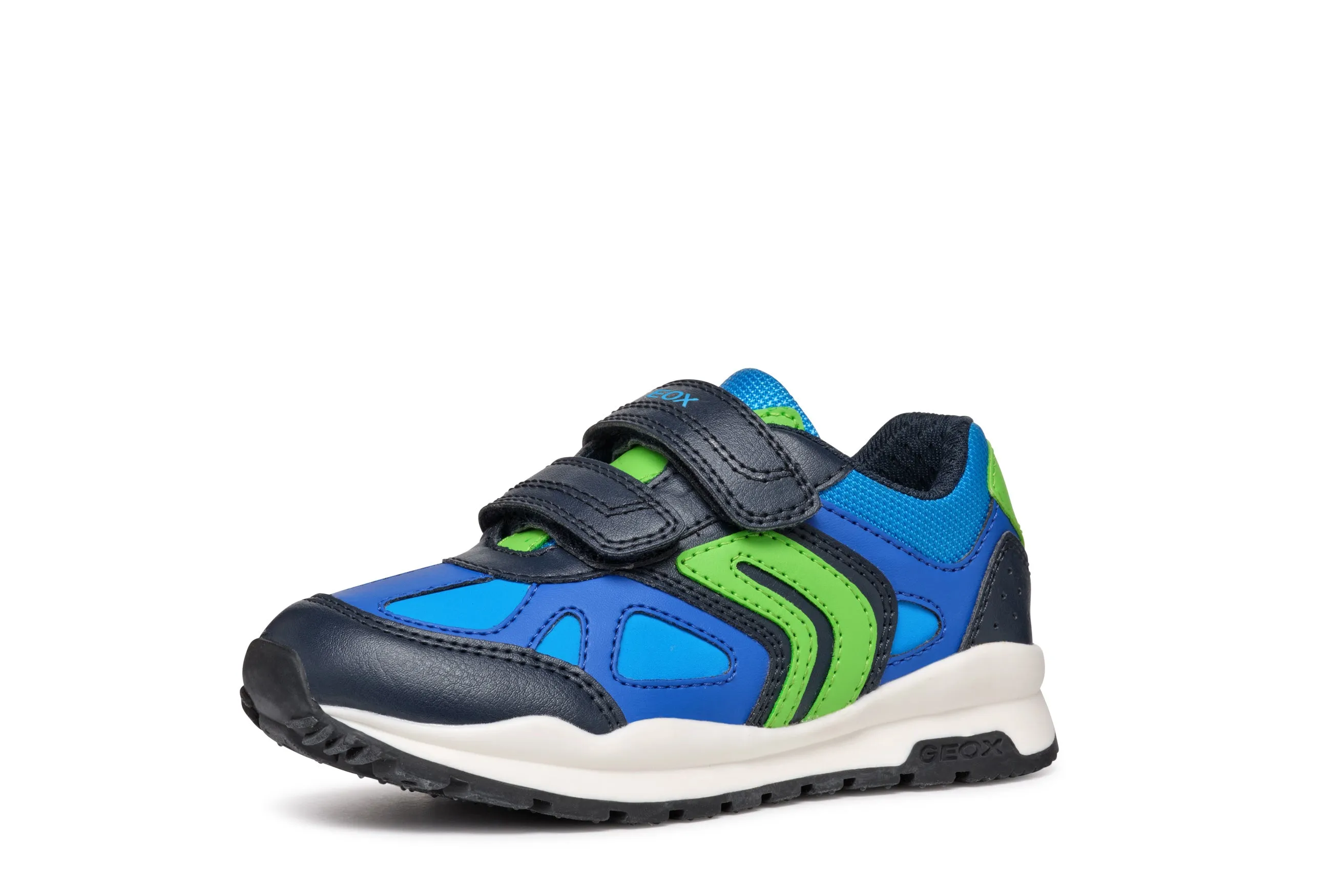 Geox Pavel Boys Navy Lime Trainer