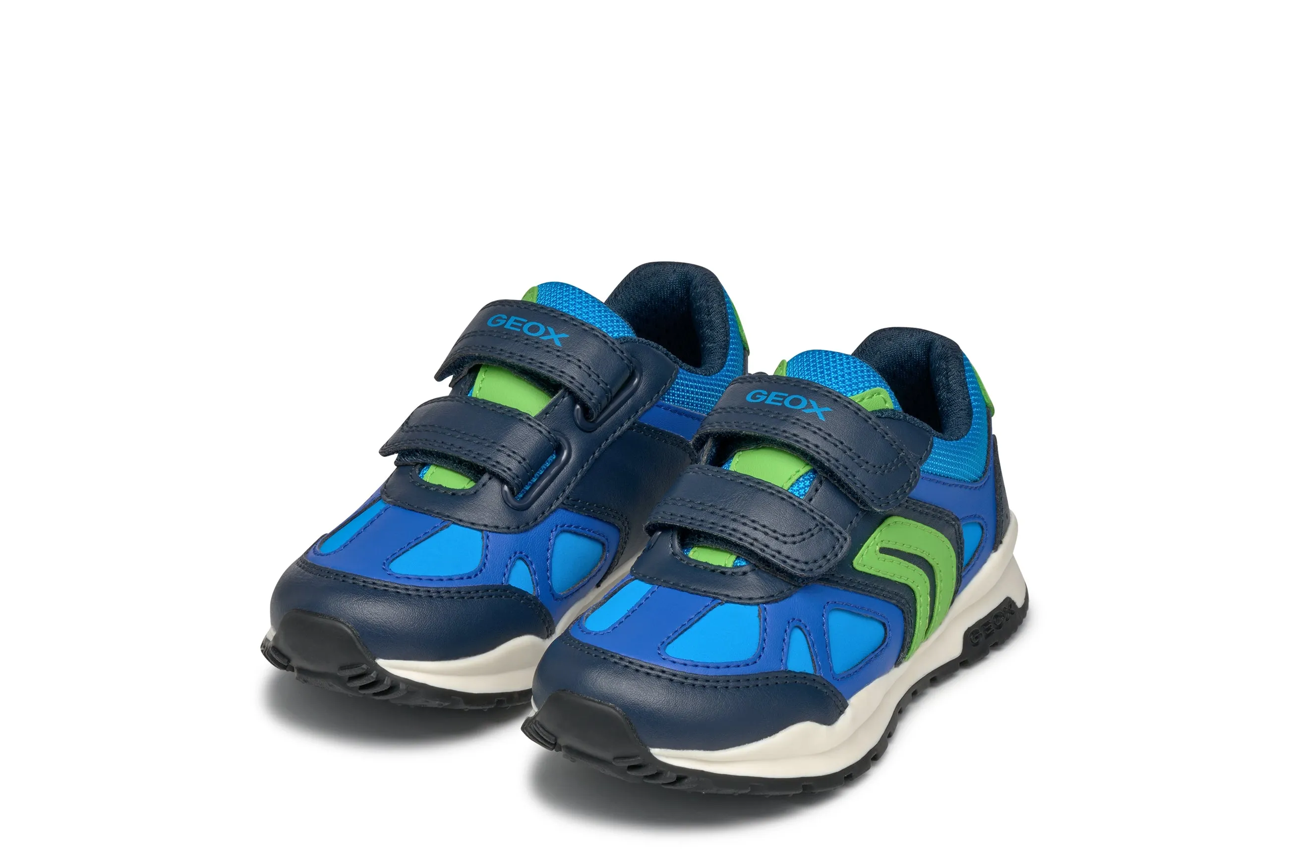 Geox Pavel Boys Navy Lime Trainer