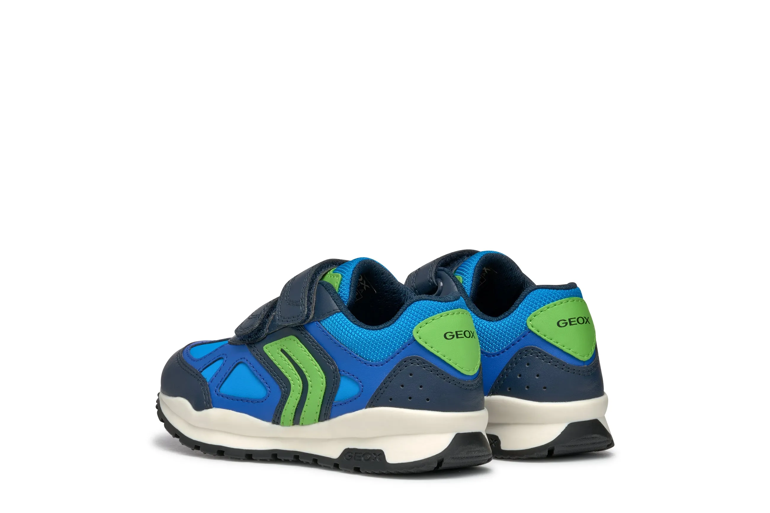 Geox Pavel Boys Navy Lime Trainer