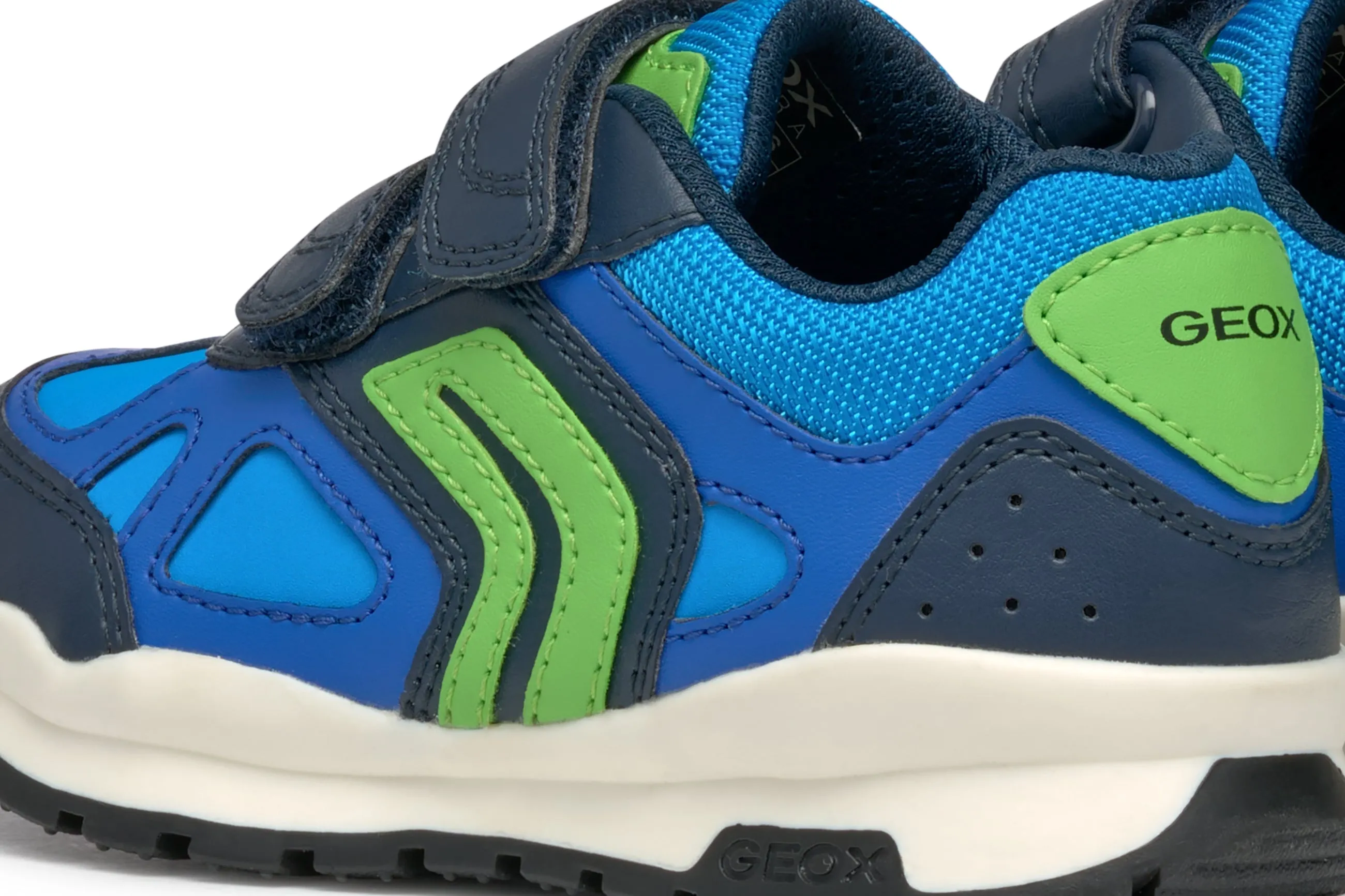 Geox Pavel Boys Navy Lime Trainer