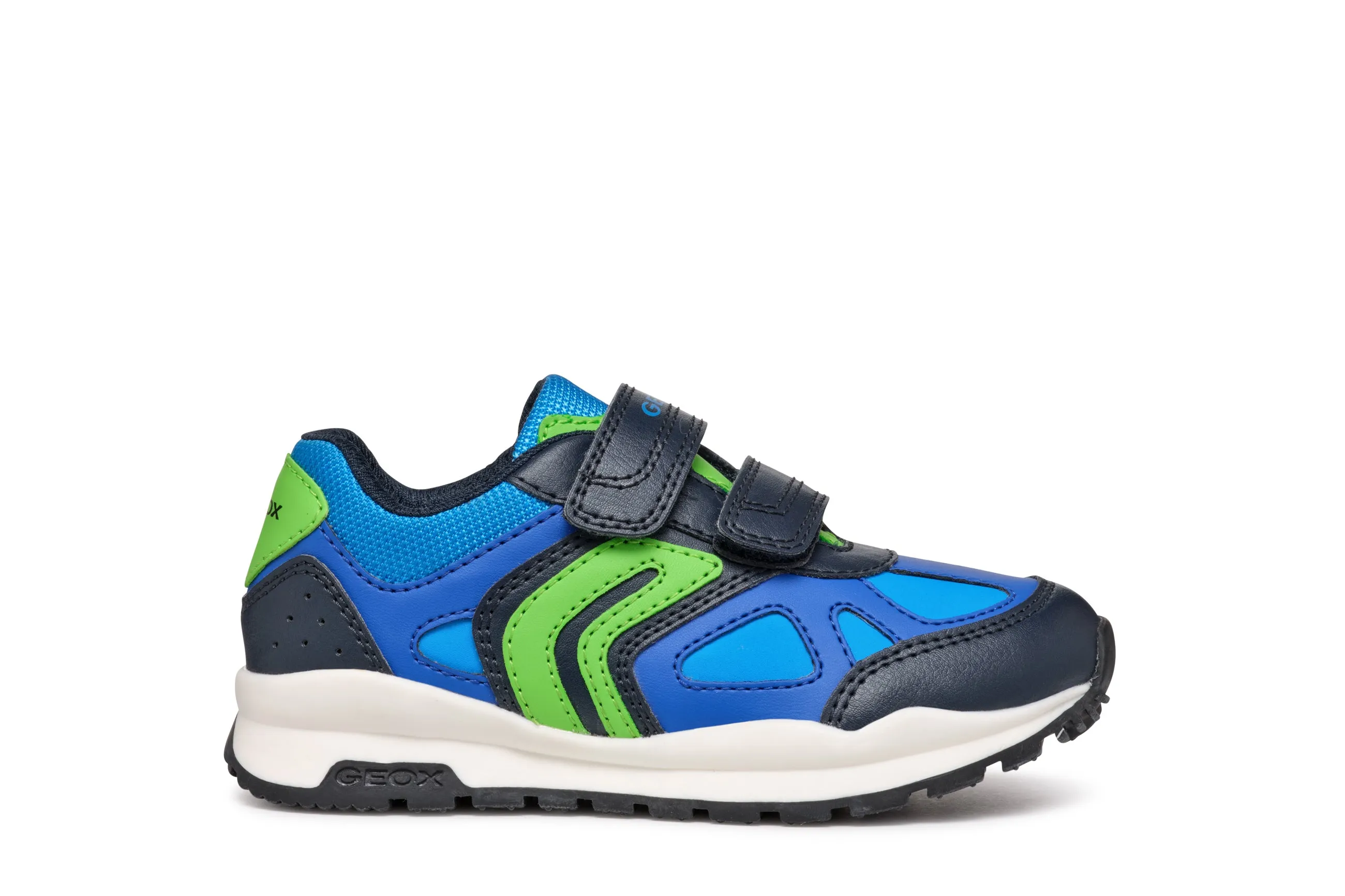 Geox Pavel Boys Navy Lime Trainer