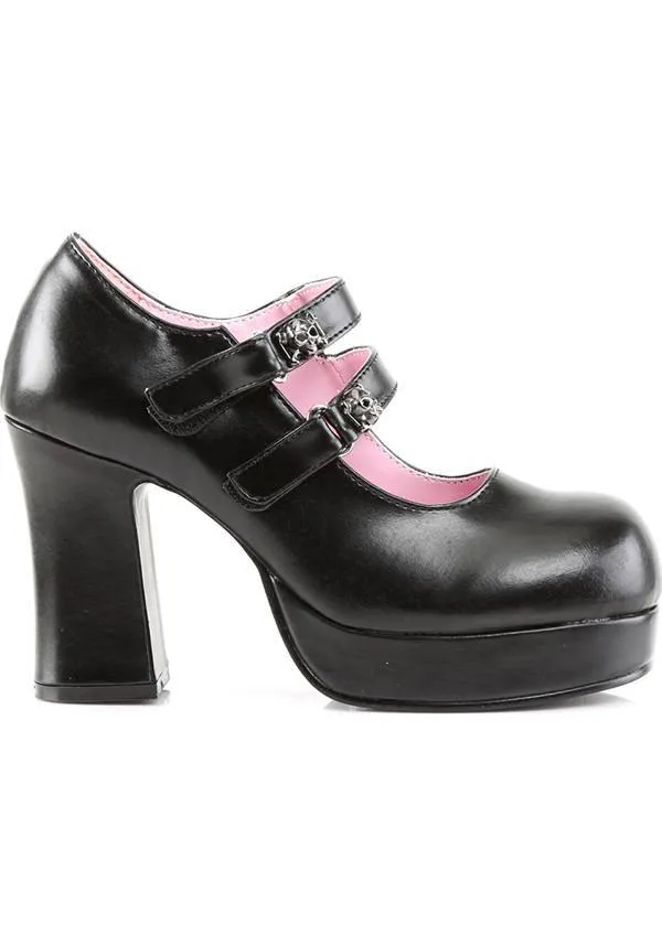 GOTHIKA-09 [Black] | PLATFORM HEELS [IN STOCK]