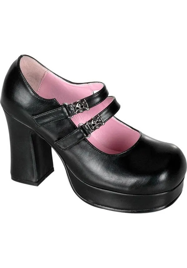 GOTHIKA-09 [Black] | PLATFORM HEELS [IN STOCK]