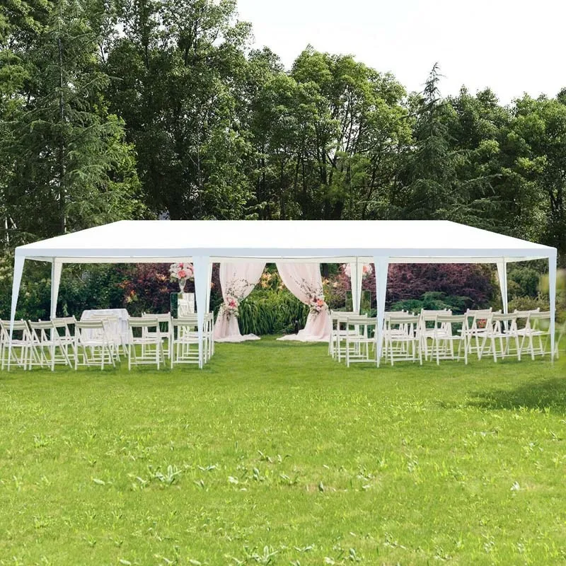 GrandShoppersHub  10' x 30' Waterproof Gazebo Canopy Tent for Wedding & Party