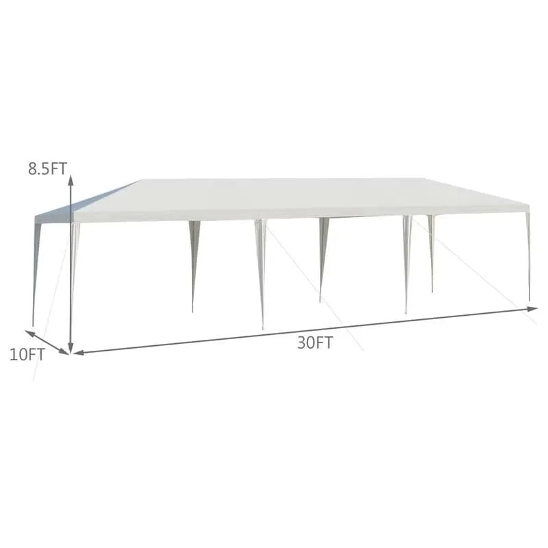 GrandShoppersHub  10' x 30' Waterproof Gazebo Canopy Tent for Wedding & Party