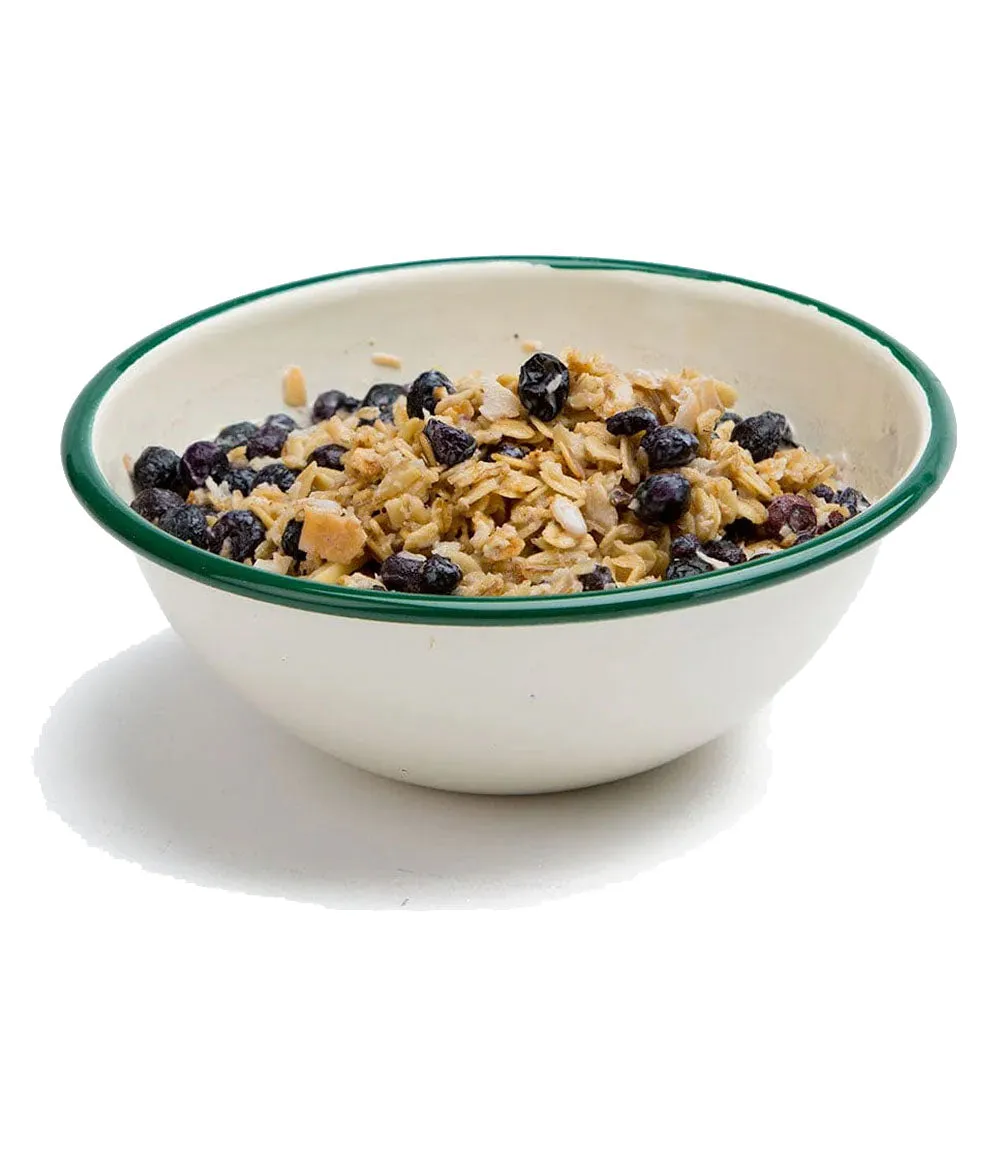 Granola w/Blueberries, Almonds, and Milk