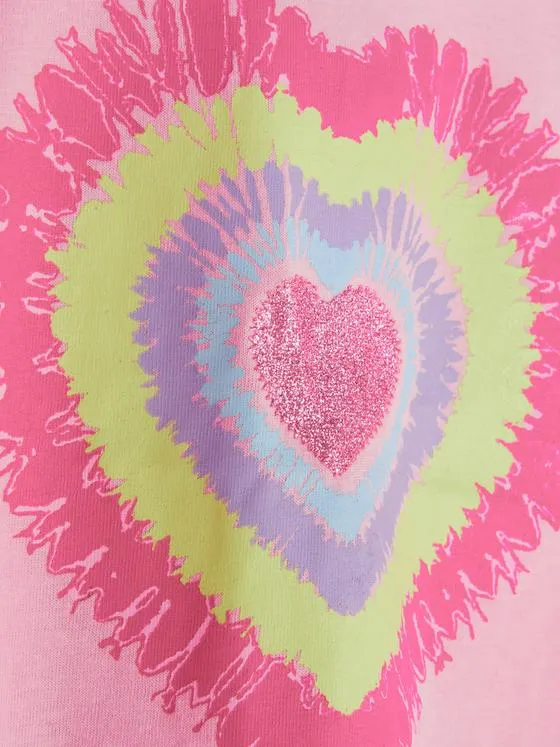 Heart Shape Tie Dye T-shirt