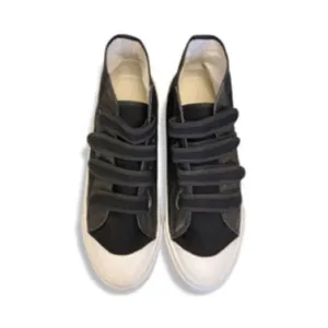 High-Top Canvas Velcro Basketball Sneakers