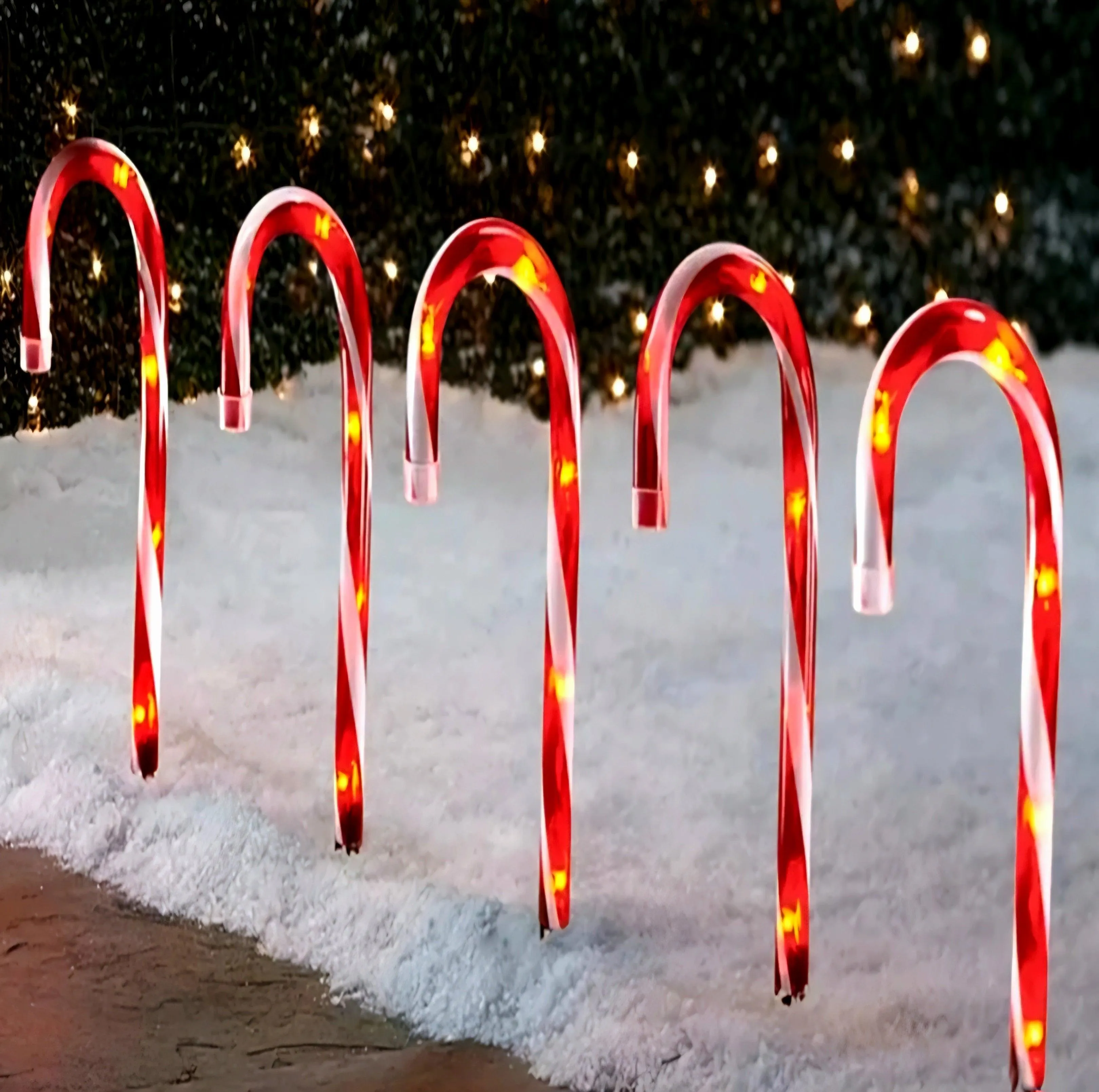 Hofert's 10 Candy Cane Lights Set - 10"