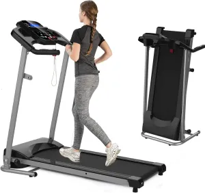 Home Foldable Treadmill with Incline for Home Workout 15 Preset or Adjustable Programs 250 LB Capacity