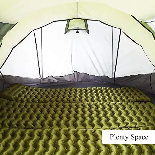 HUI LINGYANG 6 Person Easy Pop Up Tent, Waterproof, Green