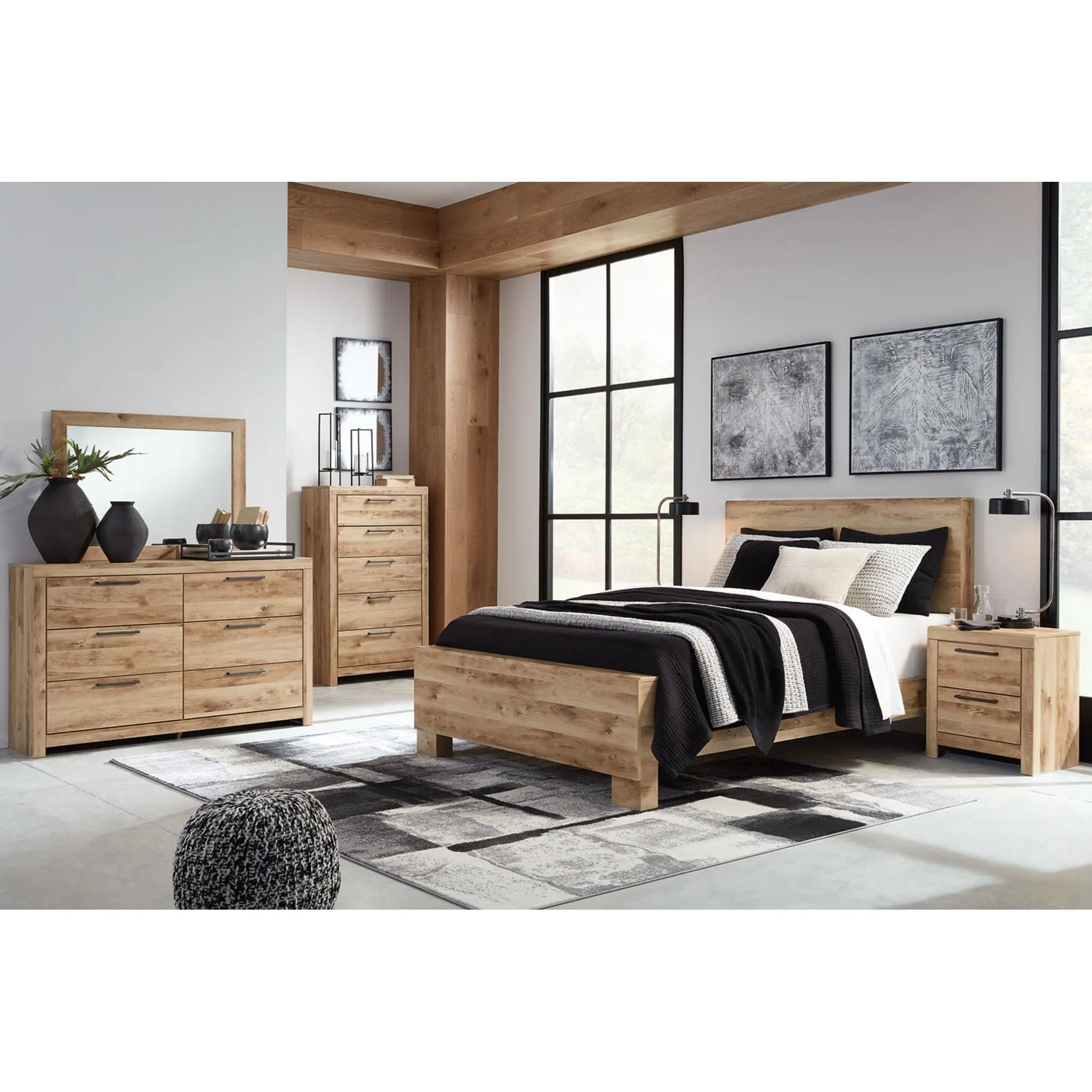 Hyanna 5 Piece Queen Panel Bedroom