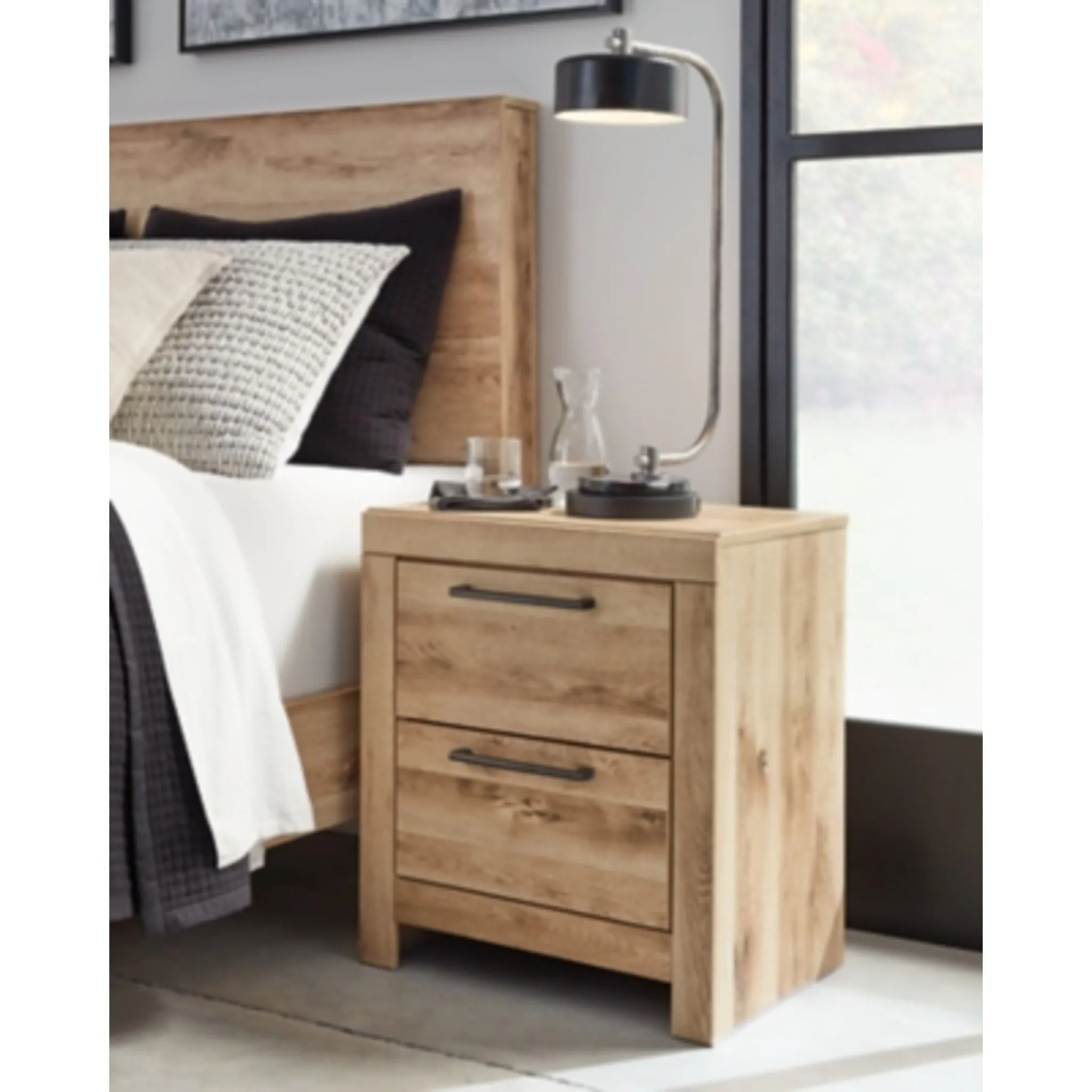 Hyanna Two Drawer Nightstand