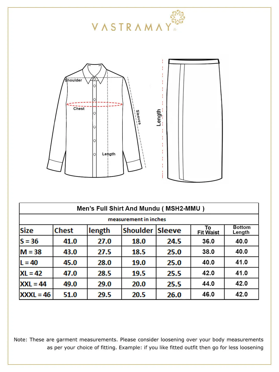 Jashvi Men's Orange Silk Blend Printed Shirt And Mundu Set