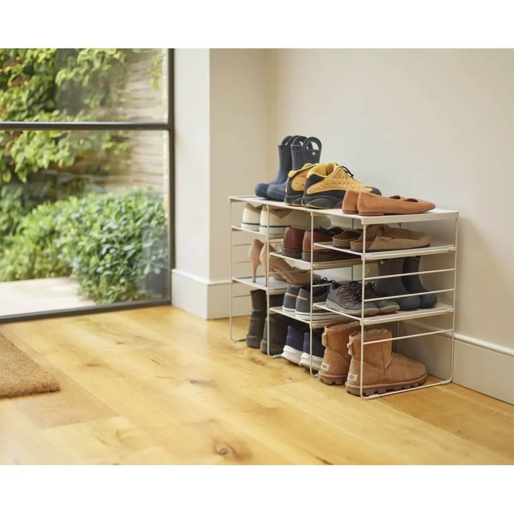 Joseph Joseph Adjustable Shoe Rack Ecru