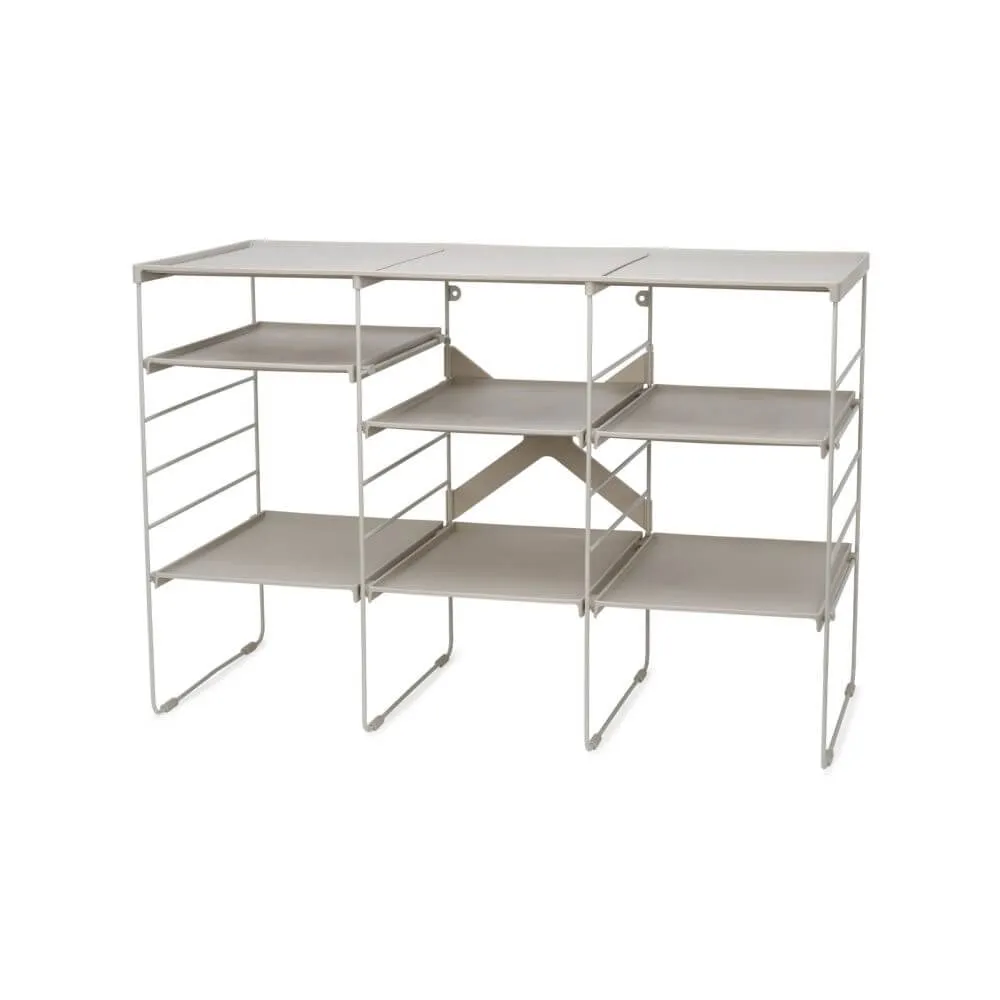 Joseph Joseph Adjustable Shoe Rack Large Ecru